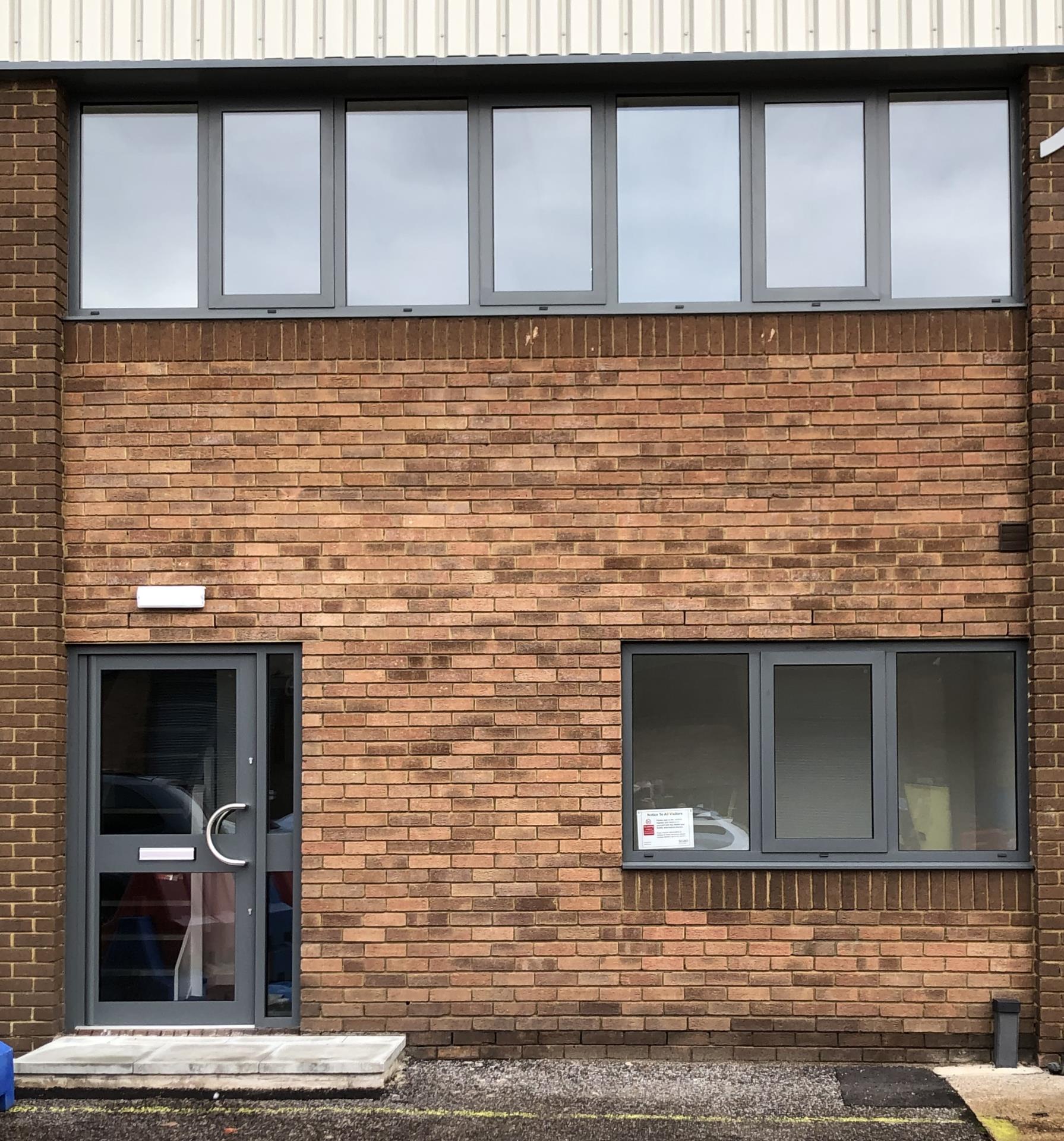 Powder coated aluminium door and windows